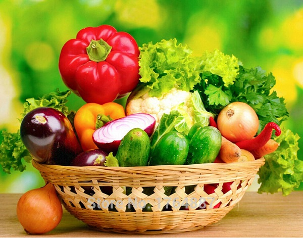 rau cu qua co mau sang giup tre thong minh