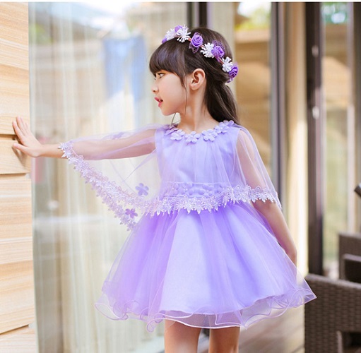 6 buc hinh khien ban muon sam ngay dam cong chua cho be gai du tiec-dam tim ket hop vong hoa