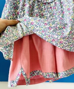 Set bộ bé gái hoa nhí- xanh SE142