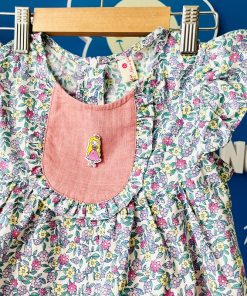 Set bộ bé gái hoa nhí- xanh SE142