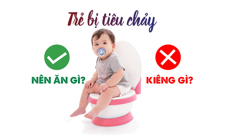 Trẻ bị tiêu chảy nên ăn gì và kiêng gì