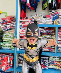 Bộ siêu nhân Batman liền quần kèm nón trùm và găng tay B176