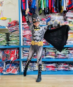 Bộ siêu nhân Batman liền quần kèm nón trùm và găng tay B176