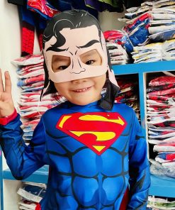 Bộ siêu nhân Superman liền quần kèm Choàng và mặt nạ B175