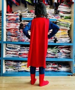 Bộ siêu nhân Superman liền quần kèm Choàng và mặt nạ B175