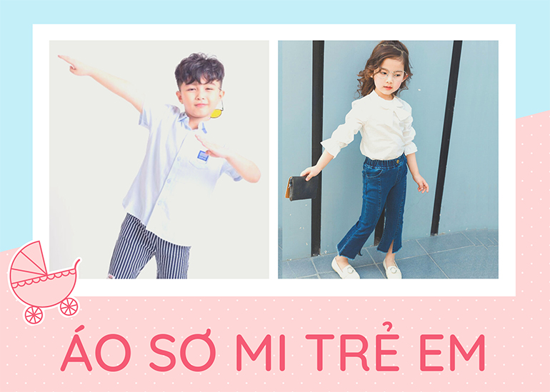 mua áo sơ mi trẻ em