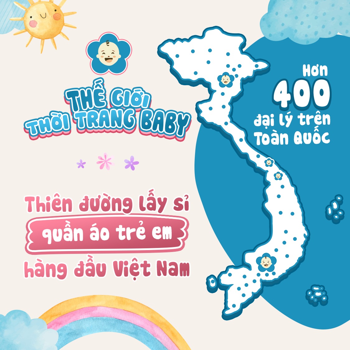 the gioi thoi trang baby thien duong lay si quan ao tre em hang dau viet nam