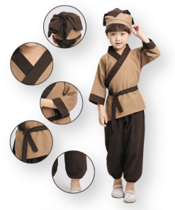 Quần Áo Chú Cuội Cho Bé Trai Kèm Nón Và Dây Đai BCT01