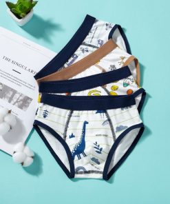 Combo 4 quan chip tam giac cho be trai thun cotton QS05