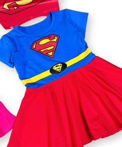 Váy siêu nhân cho bé gái kèm áo choàng hoá trang BN193