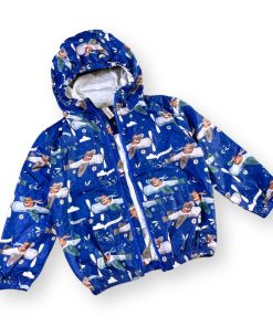 Áo khoác gió cho bé trai có mũ 2 lớp vải thun cotton AK48B