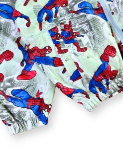 Áo Khoác Gió Cho Bé Trai Có Mũ, 2 Lớp Chống Nắng Lót Vải Thun Cotton, Chống UV, Họa Tiết Nhiều Siêu Nhân Nhện AK48A, Từ 2-8 Tuổi