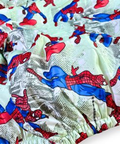 Áo Khoác Gió Cho Bé Trai Có Mũ, 2 Lớp Chống Nắng Lót Vải Thun Cotton, Chống UV, Họa Tiết Nhiều Siêu Nhân Nhện AK48A, Từ 2-8 Tuổi