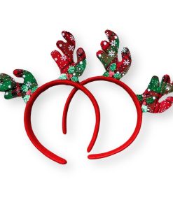 Bờm tóc noel PK32B đỏ xanh cho bé gái dưới 10 tuổi