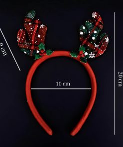 Bờm tóc noel PK32B đỏ xanh cho bé gái dưới 10 tuổi