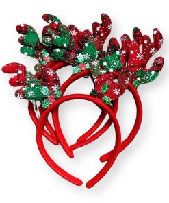 Bờm tóc noel PK32B đỏ xanh cho bé gái dưới 10 tuổi