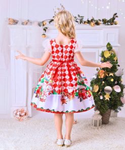 Đầm noel cho bé gái váy xòe mùa giáng sinh DA210C 1-8 tuổi