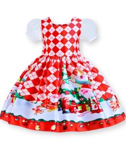 Đầm noel cho bé gái váy xòe mùa giáng sinh DA210C 1-8 tuổi