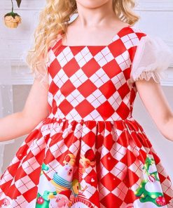 Đầm noel cho bé gái váy xòe mùa giáng sinh DA210C 1-8 tuổi