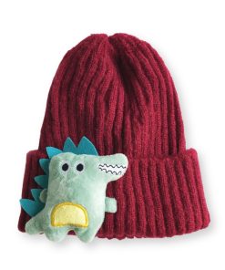 Mũ len cho bé trai và bé gái PK31A từ 1-5 tuổi hình khủng long