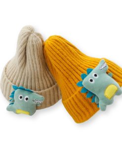 Mũ len cho bé trai và bé gái PK31A từ 1-5 tuổi hình khủng long