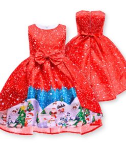 Váy giáng sinh cho bé gái váy xoè noel đi chơi DA210B từ 1-8 tuổi