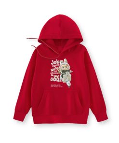 Áo khoác hoodie cho bé gái AT51A in hình labubu từ 3-10 Tuổi