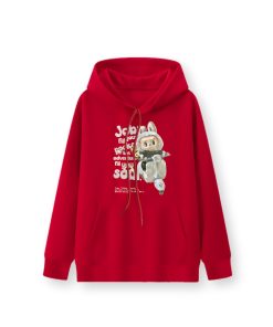 Áo khoác hoodie cho bé gái AT51A in hình labubu từ 3-10 Tuổi