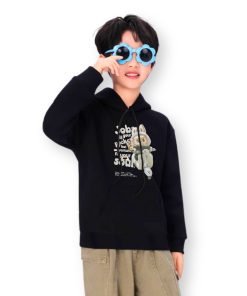 Áo khoác hoodie cho bé trai AT51B in hình labubu từ 3-10 tuổi