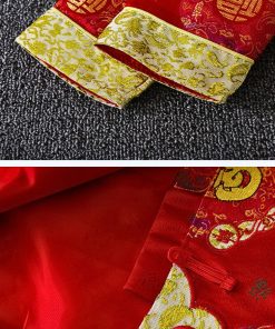 Bộ đồ tết cho bé trai dưới 14Kg SE143 gấm trung hoa sang trọng