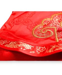 Bộ mặc tết cho bé trai dưới 3 tuổi SE137 ngắn tay vải lụa gấm đỏ