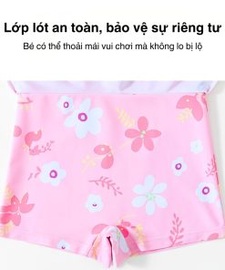 Đồ Bơi Bé Gái Chống Nắng Dạng Váy Chất Thun Lạnh BN196