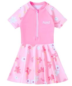 Đồ Bơi Bé Gái Chống Nắng Dạng Váy Chất Thun Lạnh BN196