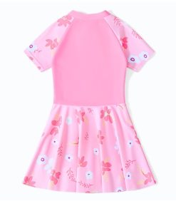 Đồ Bơi Bé Gái Chống Nắng Dạng Váy Chất Thun Lạnh BN196