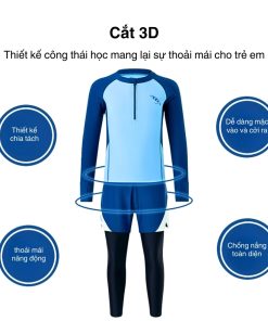 Đồ Bơi Bé Trai Nam Size Đại Dưới 50Kg, Quần Dài 2 Lớp BN195