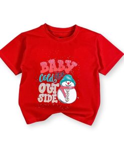 Áo noel cho bé trai & bé gái màu đỏ dưới 10 tuổi form unisex AT52_H