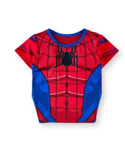 Bộ đồ siêu nhân nhện cho bé trai spiderman cơ bắp B171 kèm choàng & mặt nạ