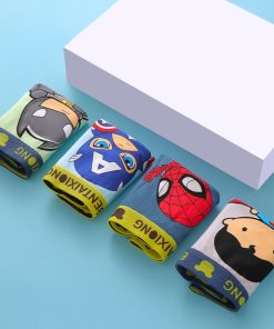 Combo 4 quần lót đùi bé trai cotton mềm, co giãn 4 chiều, họa tiết siêu nhân QS09