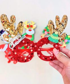 Mắt kính cho bé noel, bé trai & bé gái, gọng kính trang trí giáng sinh cute PK56_A
