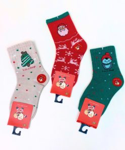 Set 5 đôi tất noel cho bé trai & bé gái vải cotton mềm bé dưới 12 tuổi PK55_A