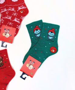 Set 5 đôi tất noel cho bé trai & bé gái vải cotton mềm bé dưới 12 tuổi PK55_A