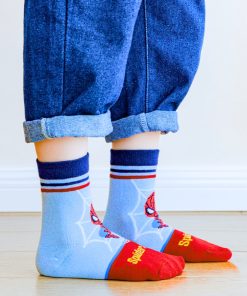Set 5 đôi tất siêu nhân người nhện cho bé trai vớ cổ ngắn chống trượt PK54_A