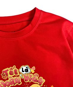 Áo thun tết cho bé dưới 43kg cotton mát áo cho bé trai bé gái mặc du xuân AT54_C